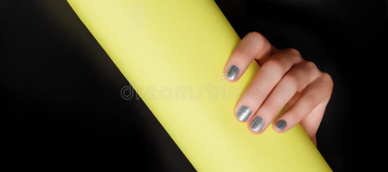 1. White and Gold Glitter Nail Design - wide 5