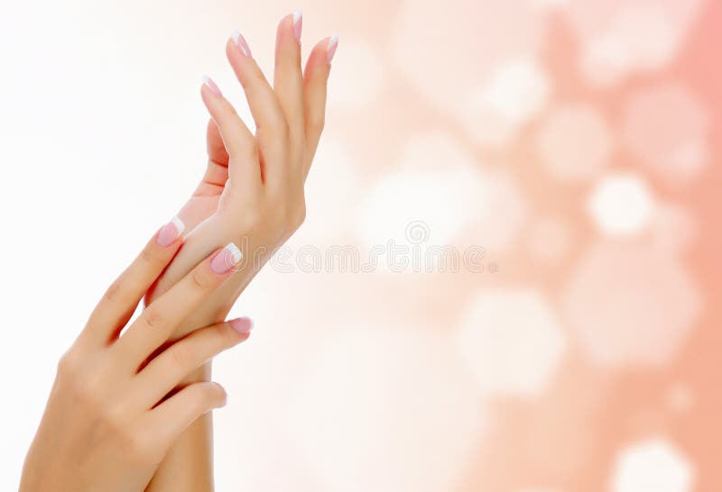 Female hands stock images