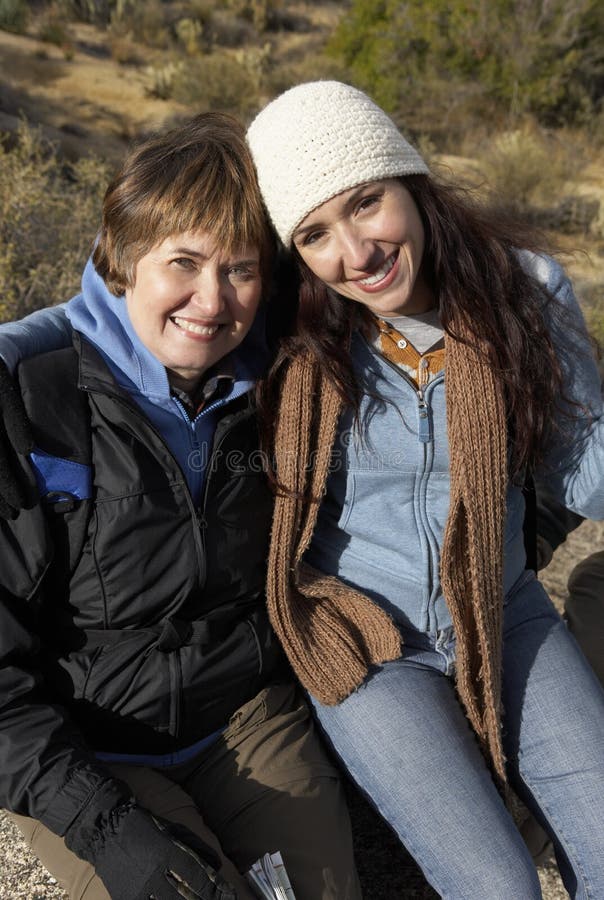 Female Hikers Smiling stock image. Image of female, hiker 29656163