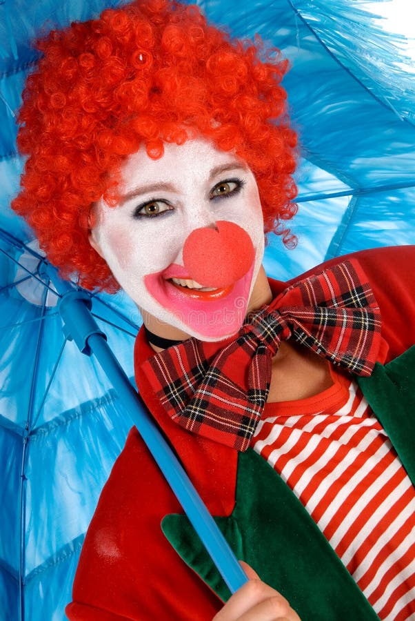 Cute smiling clown stock image. Image of dressed, expression - 24894579