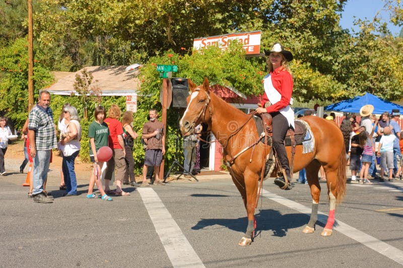 Female horse rider/performer in the