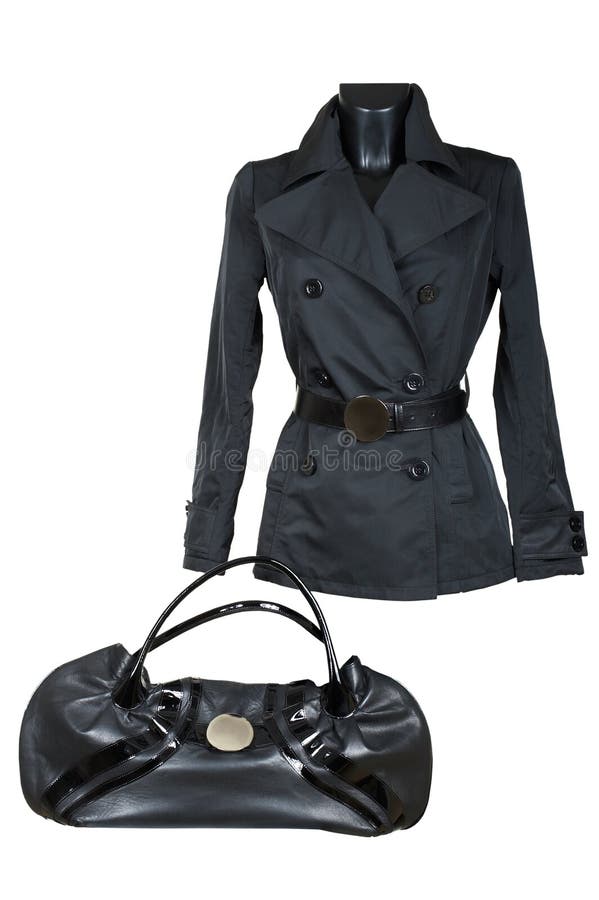 Female jacket and bag stock photo. Image of background 3773308