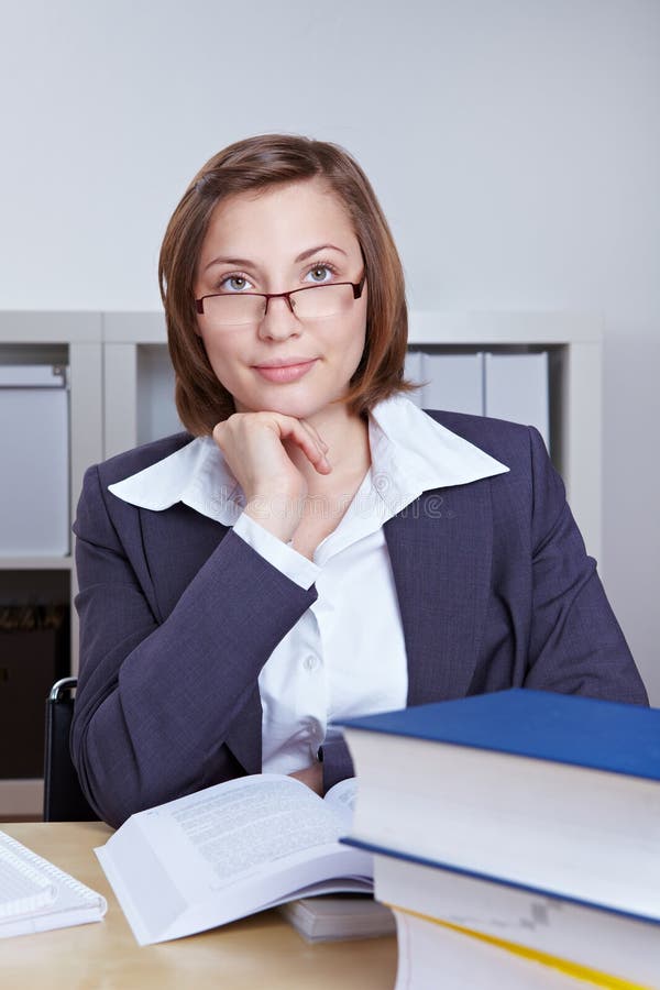 Female lawyer with books stock photo. Image of elegantly 25311024