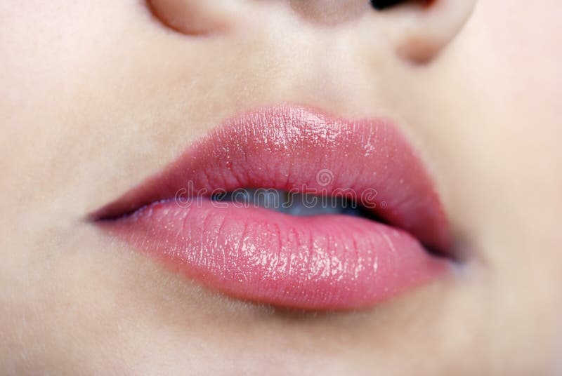 Female lips close up stock photo. Image of fashion, femininity 7197136