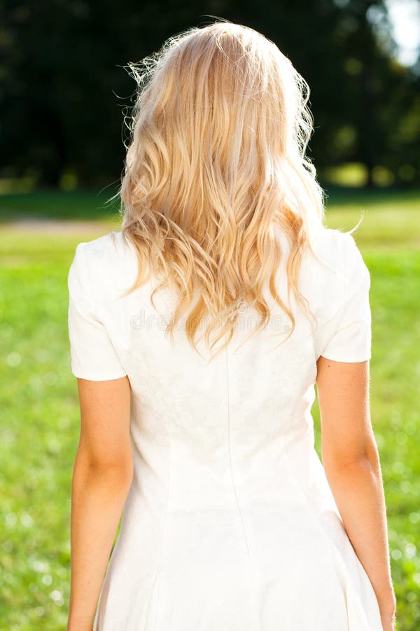 Long Curly Blonde Hair Back View Stock Photos Download 230