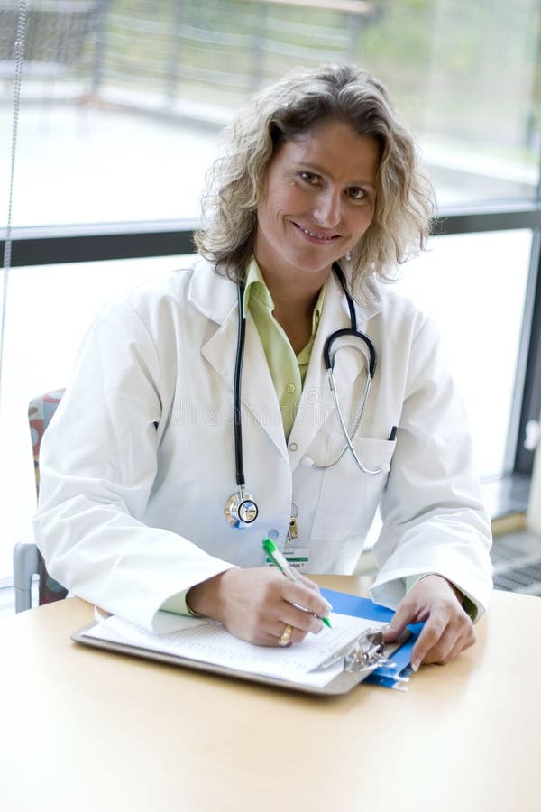 Female Medical Professional Writing Stock Image Image of staff, nurse 1638197