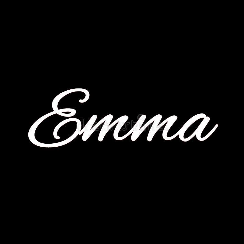 the name emma in glitter