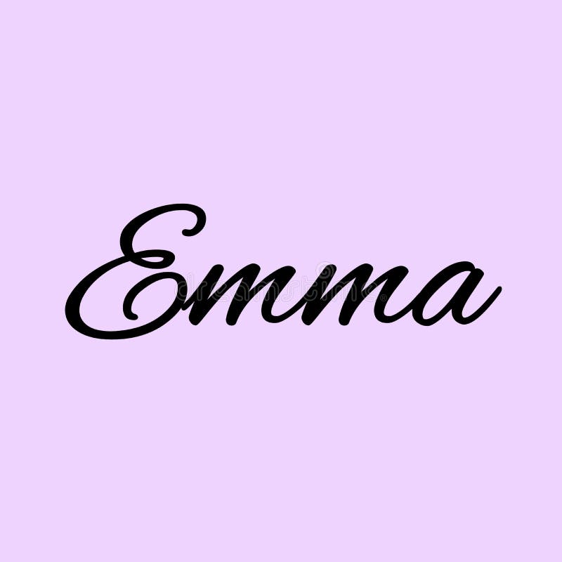 the name emma in glitter