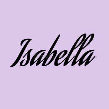 Name Isabella Stock Illustrations – 33 Name Isabella Stock ...