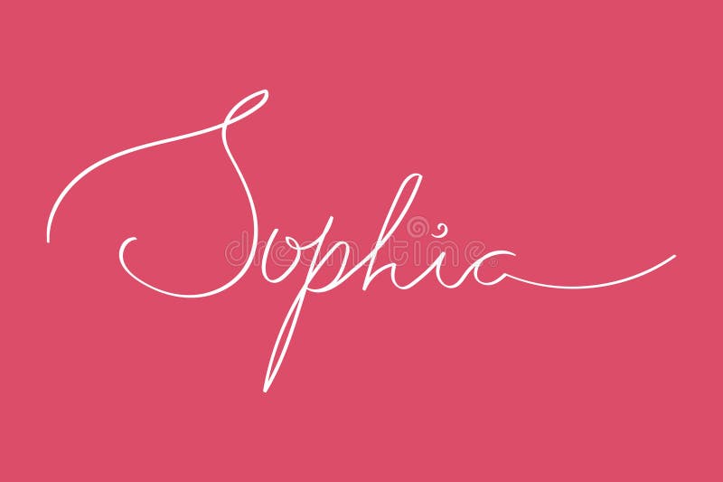 Name Sophia Stock Illustrations – 48 Name Sophia Stock Illustrations ...