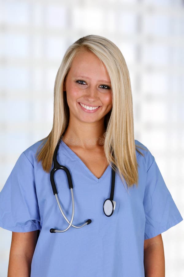 Female Nurse stock image. Image of stethoscope, working - 25551609