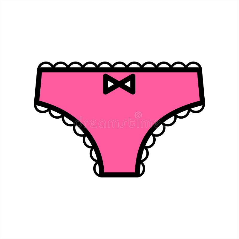 Female Panties Types Flat Vector Icons Stock Vector (Royalty Free