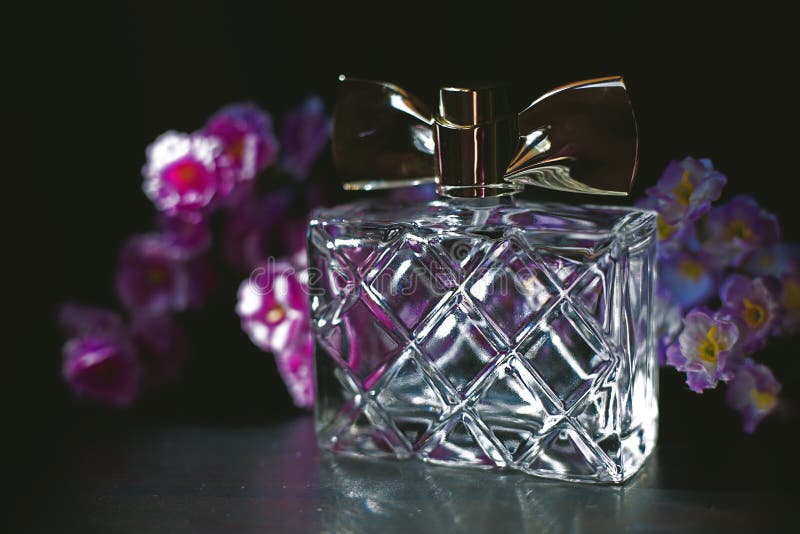 Female Perfume with Flowers Stock Image Image of flowers, cosmetics