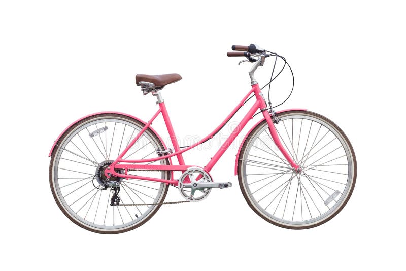 Pink bicycle stock image. Image of woman, street, original 27691213