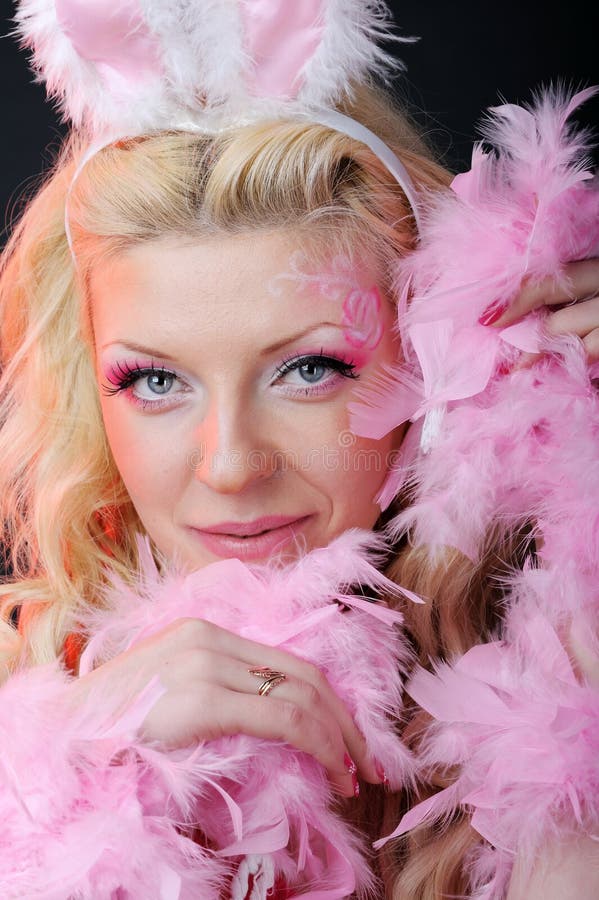 Female in playboy costume stock image. Image of party 19607981