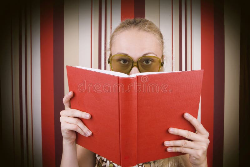 Female reading book