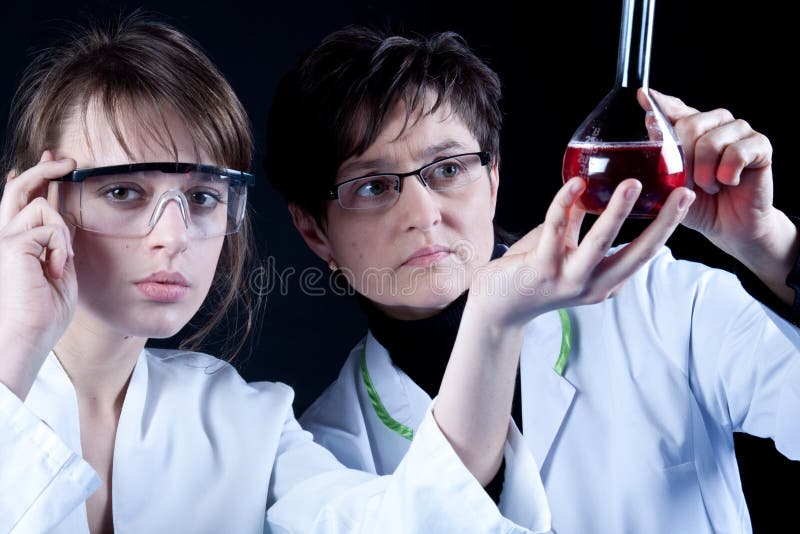 Female Scientists Experimenting Stock Image Image of health, fluid 13257455