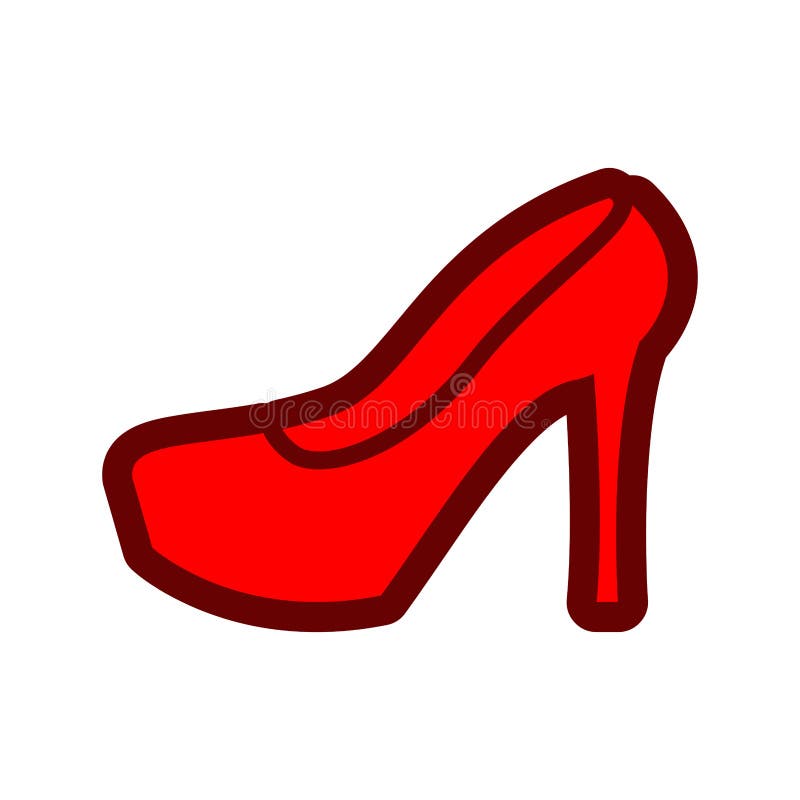 Female Shoe Icon. Woman Footwear Sign. Boot Symbol Stock Vector ...