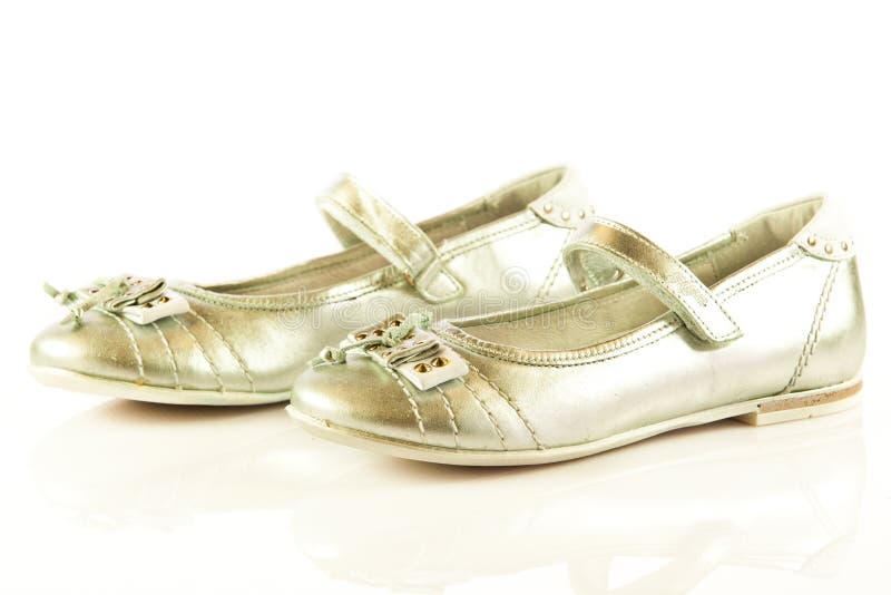 Female shoes on white background child kids beautifu accessories stock photo Female shoes on white background child kids beautifu accessories stock photo