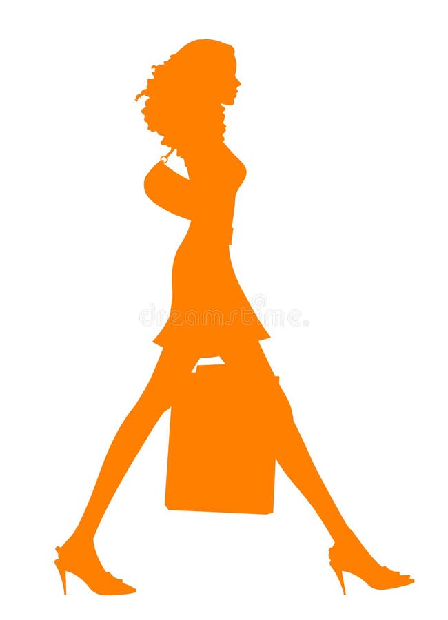 Female Shopping silhouette