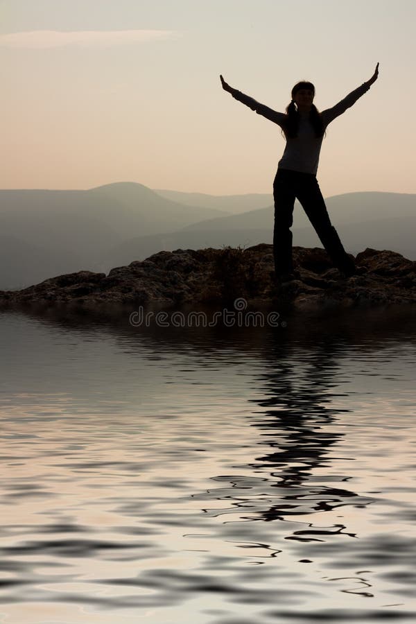 Female silhouette stock photography Female silhouette stock photography