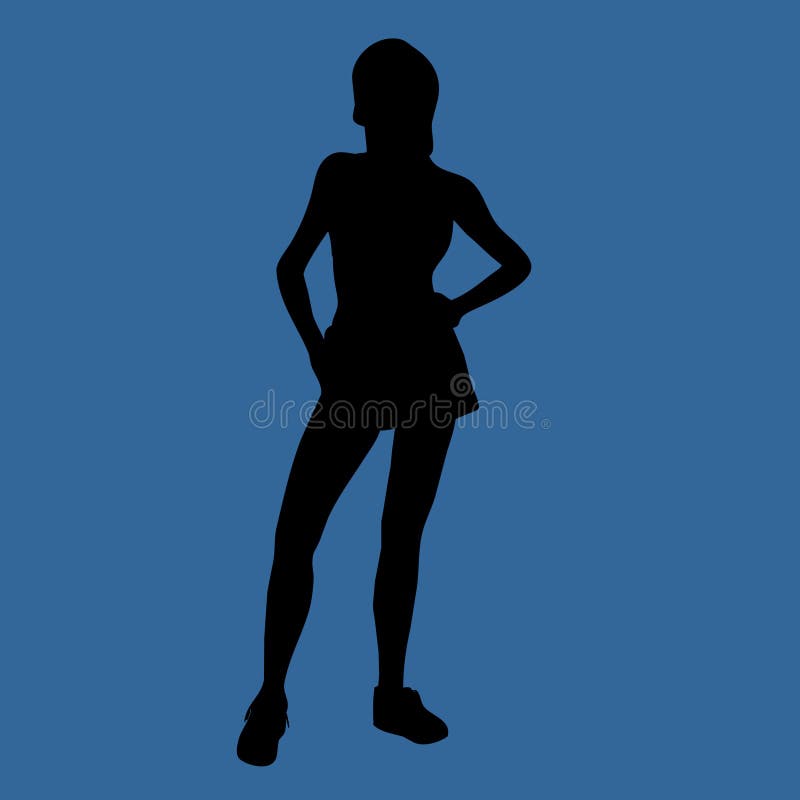Female silhouette with clipping path royalty free illustration Female silhouette with clipping path royalty free illustration