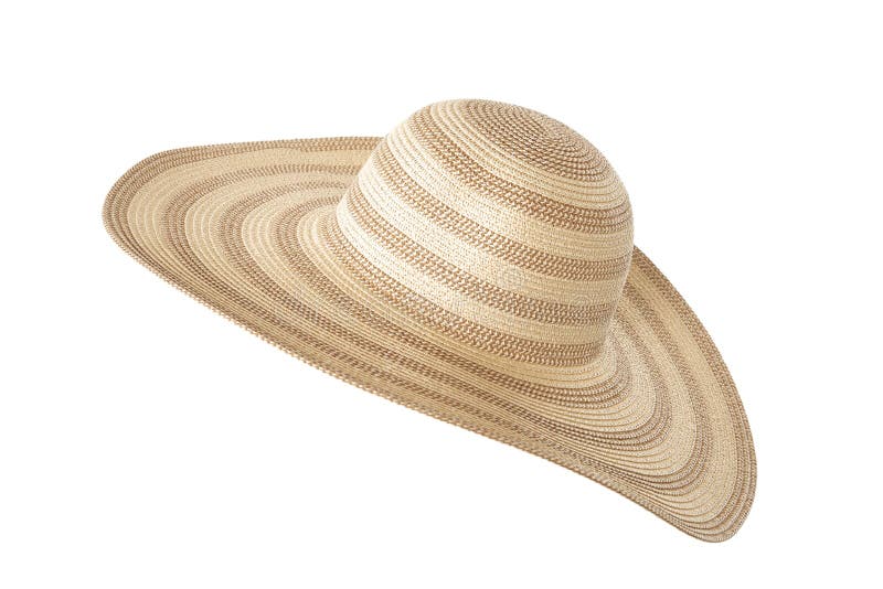 Female Straw Hat with Dark Bands Stock Photo Image of straw, beach