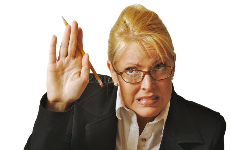 Female Student Raising Hand royalty free stock images