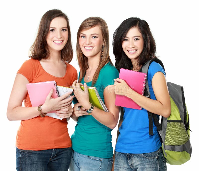 Female student together royalty free stock image Female student together royalty free stock image