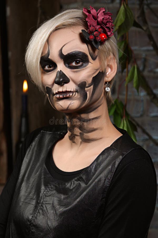 429 Skeleton Face Painting Stock Photos - Free & Royalty-Free Stock Photos  From Dreamstime