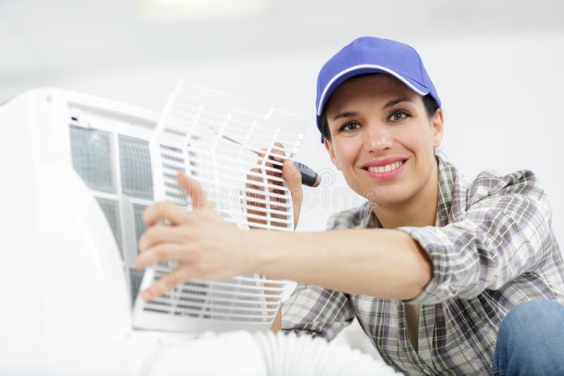 Female Hvac Construction Stock Photos Free & RoyaltyFree Stock