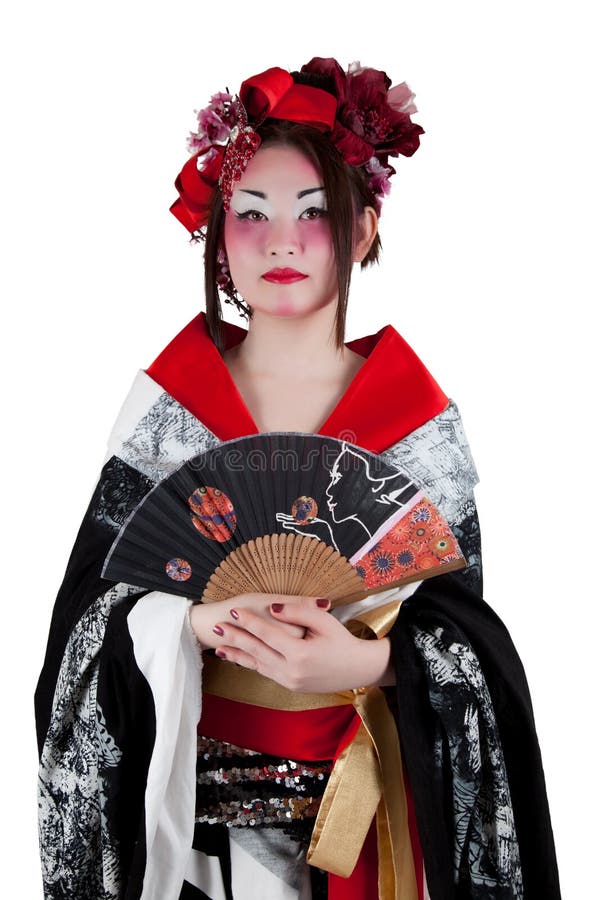 Female wearing a Japanese kimono