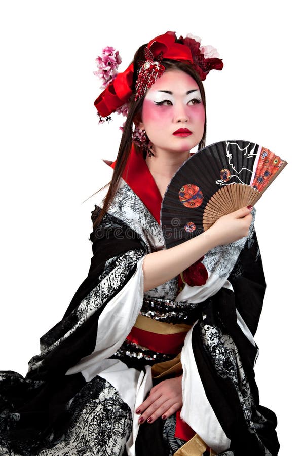 Female wearing a Japanese kimono