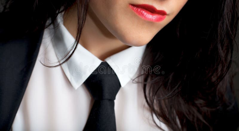 Female Wearing a Tie