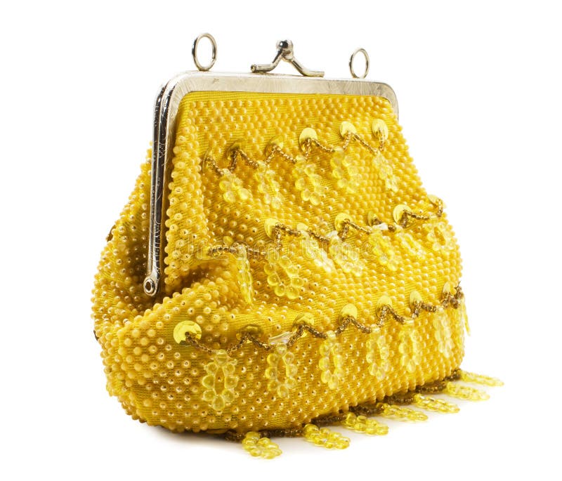 Female yellow handbag stock photo. Image of bright, accessory 15404318
