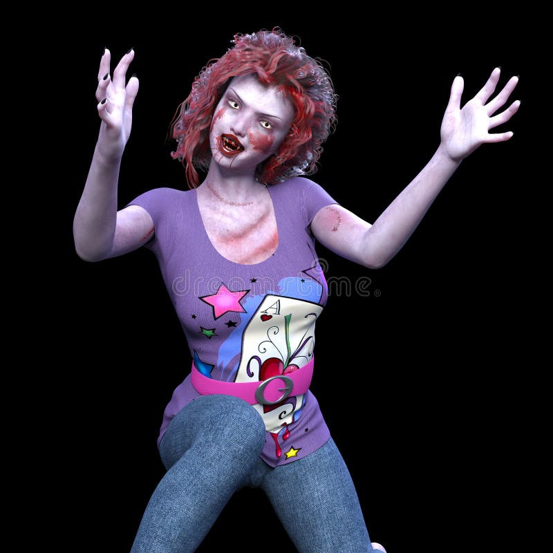 Female zombie stock photo. Image of game, zombie, horror 75165406