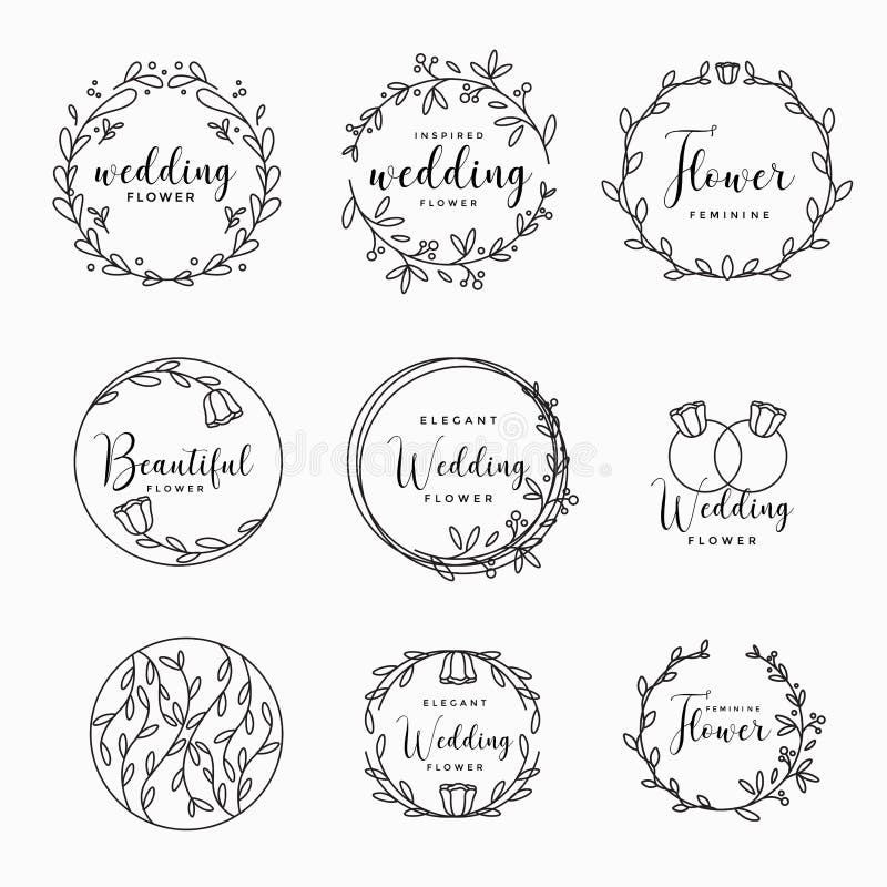 Premium Vector  Wedding monogram logo collection