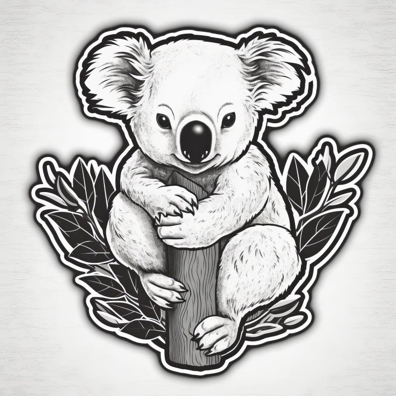 Koala Tattoo Stock Illustrations – 279 Koala Tattoo Stock Illustrations, Vectors & Clipart - Dreamstime