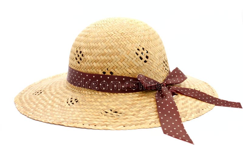 Feminine women s straw hat stock photo. Image of straw 26018516