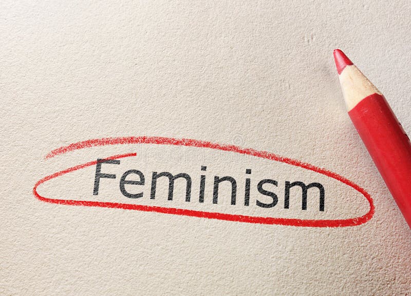 Feminism red circle