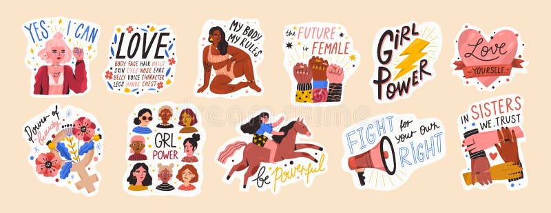 Heartwarming Vintage Stickers - Wonderful Women