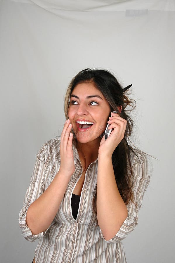 Download Femme D'affaires Et Cellphone-3 Photo stock - Image du blanc, carton: 60240