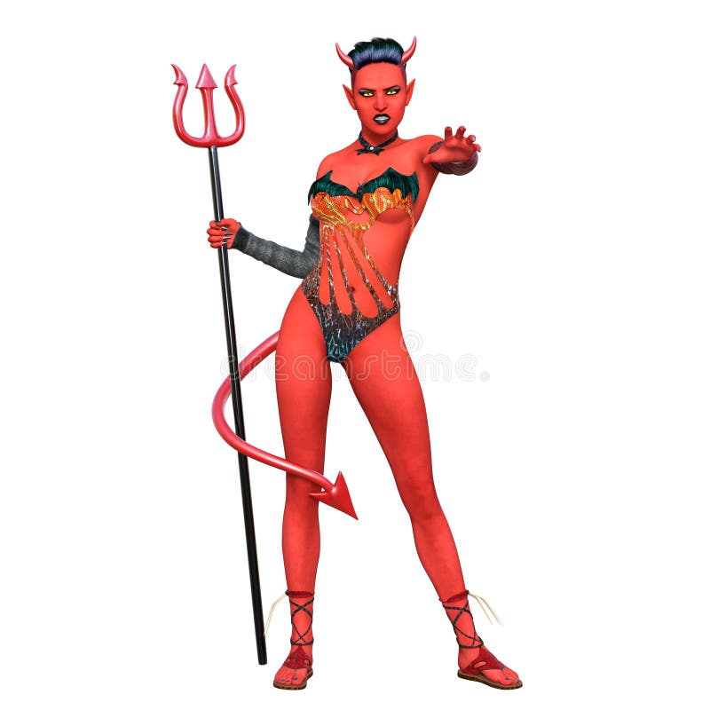 Femme De Diable Photo Stock Image Du Monstre Attaque