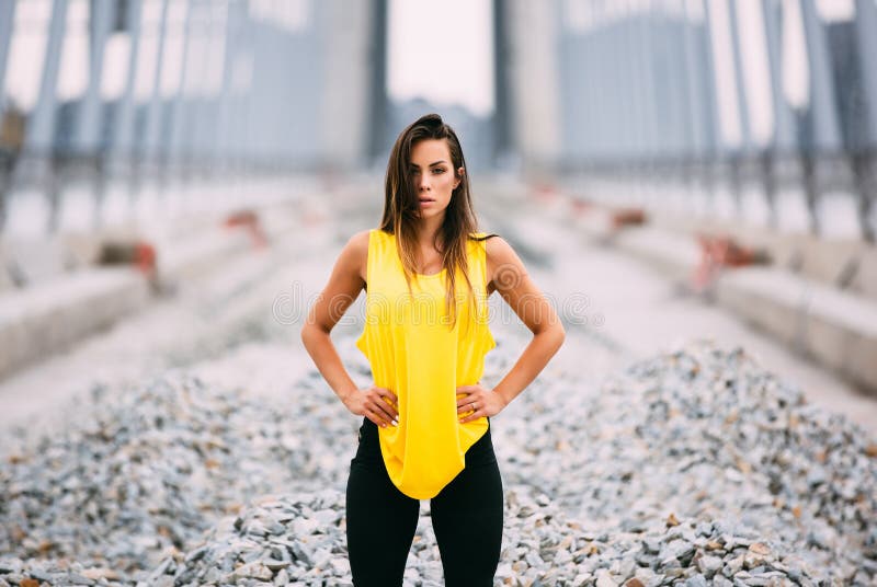 Femme de forme physique photos stock Femme de forme physique photos stock