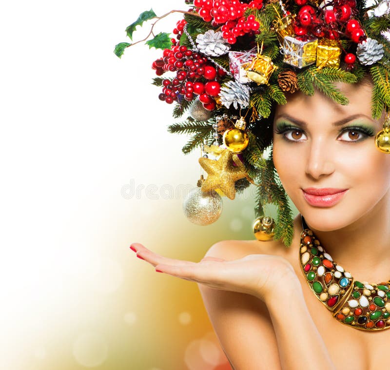 Femme de Noël image libre de droits Femme de Noël image libre de droits