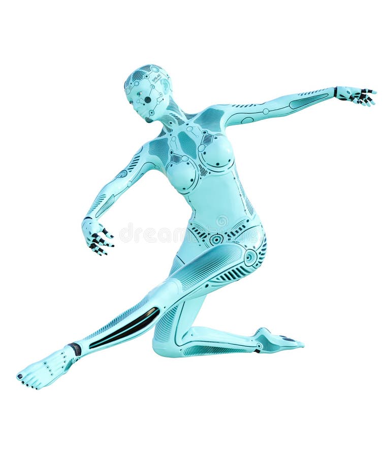 Femme de robot de danse illustration de vecteur Femme de robot de danse illustration de vecteur