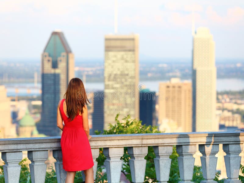 Femme de ville de Montréal image stock Femme de ville de Montréal image stock