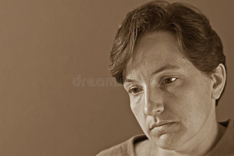 Femme déprimée et triste images stock Femme déprimée et triste images stock