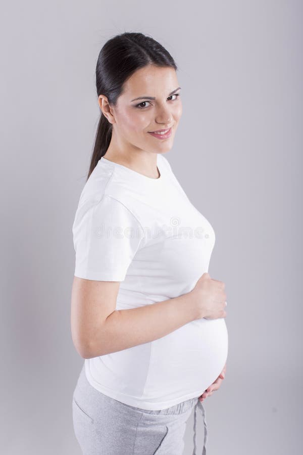 Femme enceinte de jeunes photos stock Femme enceinte de jeunes photos stock