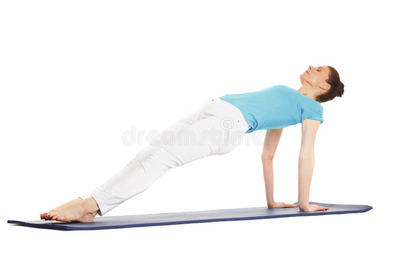 Femme faisant le yoga photo stock Femme faisant le yoga photo stock